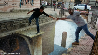 3D street painting India