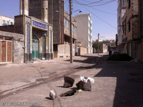 نشست 50 سانتی آسفالت کوچه ی شهید سرچمی