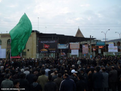 روز 9 محرم هیات رزمندگان اسلام شهرستان بابل امام زاده قاسم ع