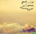 « . . . ای آفتاب آهسته نِه ، پا در حریم یار من . . . »