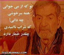 توکه از می جوانی همه سرخوشی چه دانی...