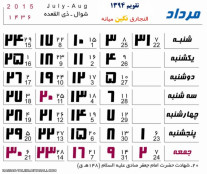 مدلهای مختلف تقویم سال 1394  برای افزودن به مناظر و... 