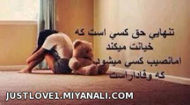 تنهایی حقه چ کسی است؟؟