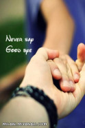     Never sap Good bye