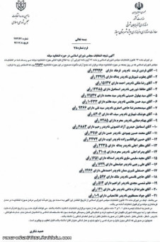 نتایج نهایی انتخابات میانا