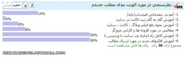 خواستین تو نظر سنجی شرکت کنین (آدرس توضیحات) 