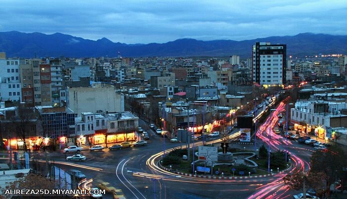 عکس زیبا از نمای شهرستان میانه...عکاس اقای سالار پویان