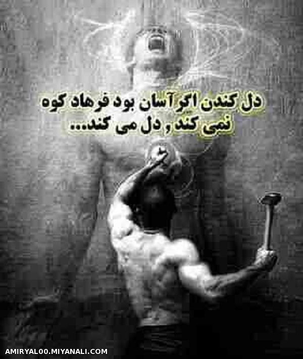 فرهاد کجای ببینی دل کندن چه راحت شده .................