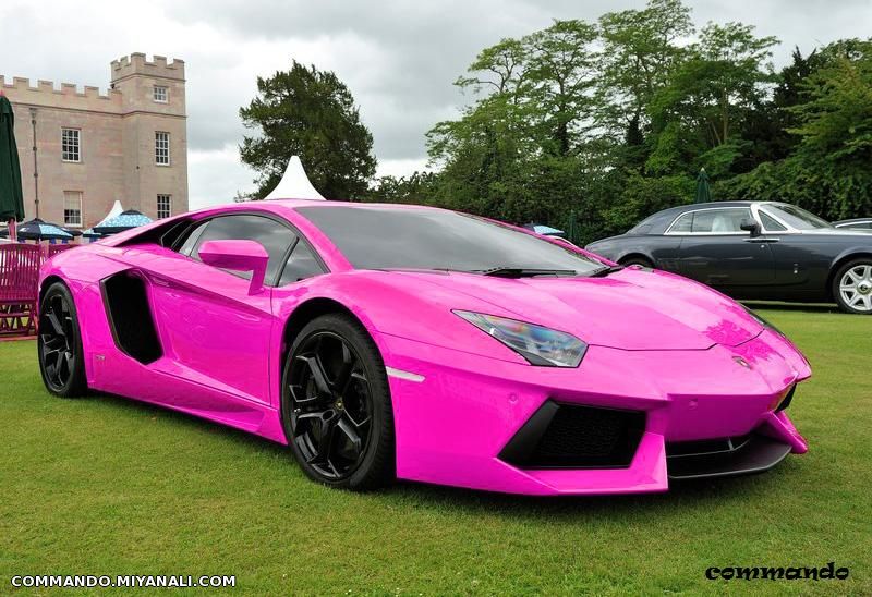 pink lamborghini aventador lp700