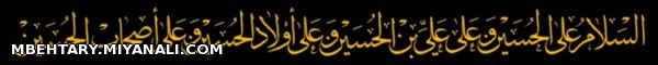 السلام علی الحسین و علی ..