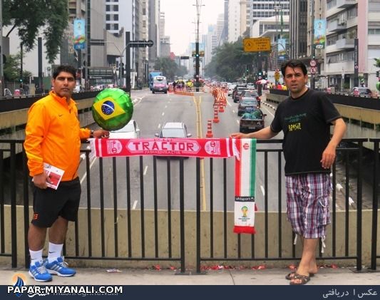 طرفداران تراکتور تبریز در برزیل+عکس