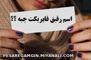 اسم رفیق فابریکت چیهه