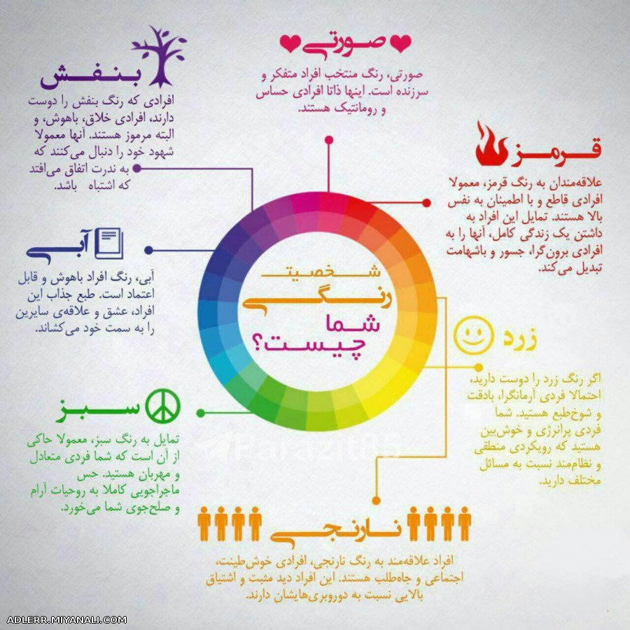  شخصیت رنگی شما چیه؟؟؟