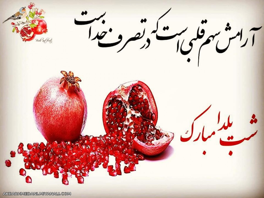 ***شب یلداتون پیشاپیش مبارک دوستان عزیزم***