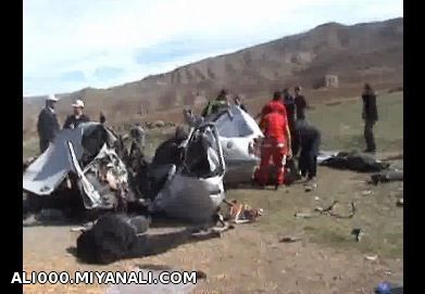 تصادف مرگ باردرجاده میانه میاندواب 