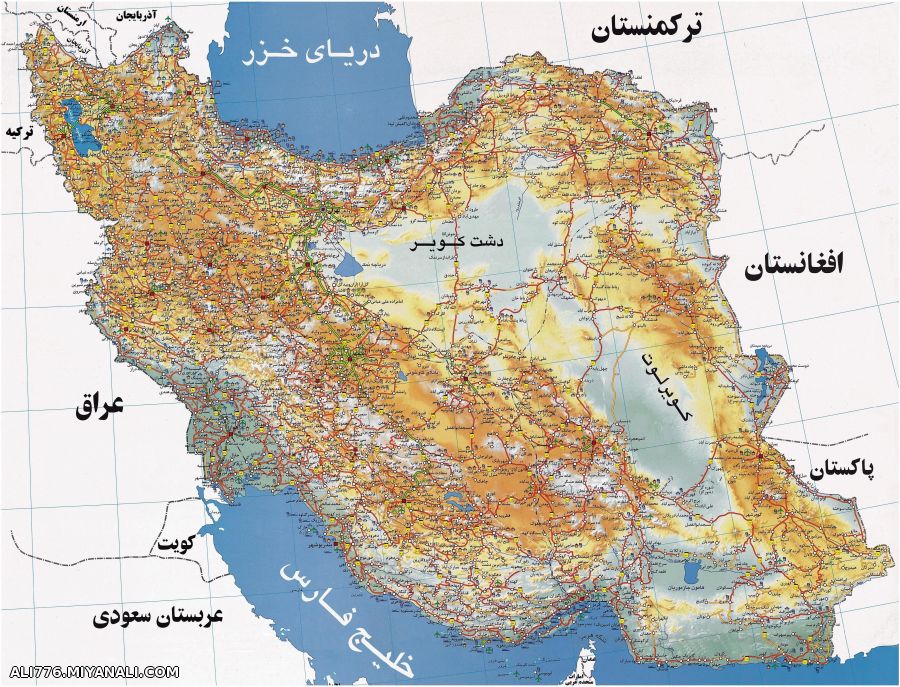 نقشه ی ایران