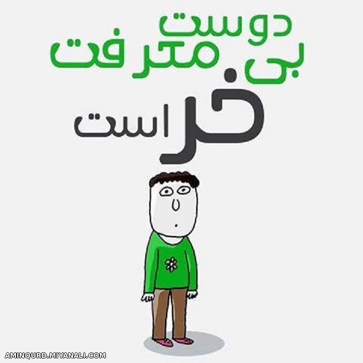 دوست بی معرفت خر است