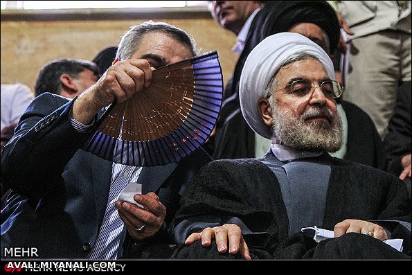 عکس/ مسئول خنک کردن روحانی! 