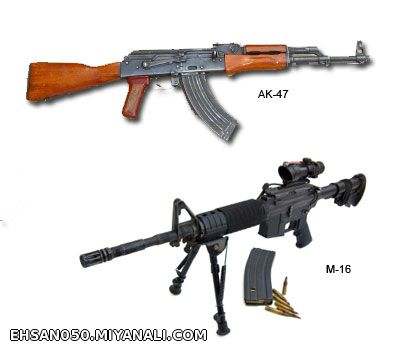 ak-47and m-16