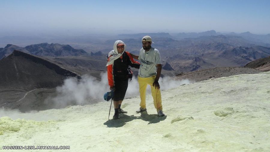 بادوچرخه صعود به تفتان در رکاب زنی دور نوار مرزی ایران تابستان 90