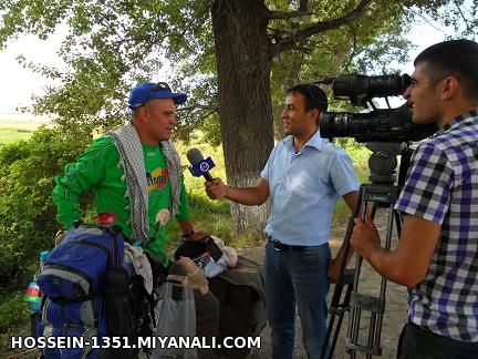 نخ کشی نمادین پایتختهای جهان با دوچرخه نماد صلح جهانی - شهر آغستفا آذربایجان خزرتی وی