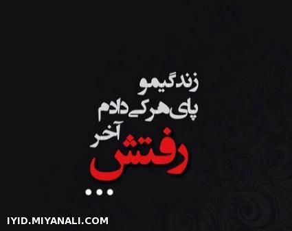 زندگیمو پای هرکی دادم...