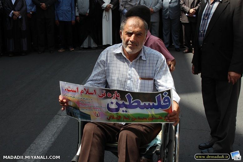  شرکت دکتر مددی در راهپیمایی روز قدس+گزارش تصویری 