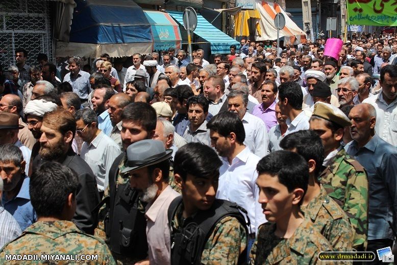  شرکت دکتر مددی در راهپیمایی روز قدس+گزارش تصویری 