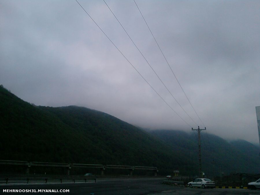 جاده بسیاااار سرسبز و زیبای امامزاده هاشم.