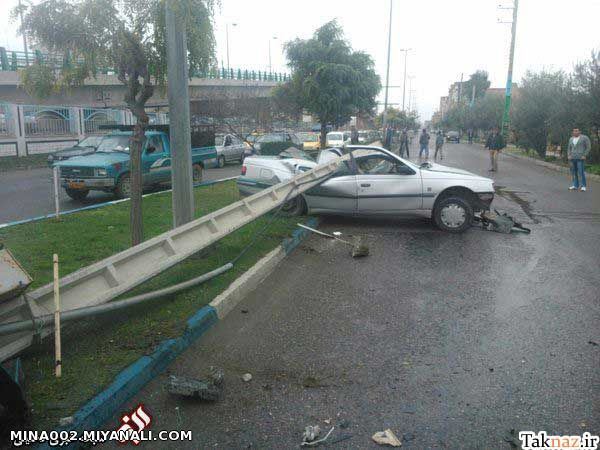 تصادف عجیب در رشت