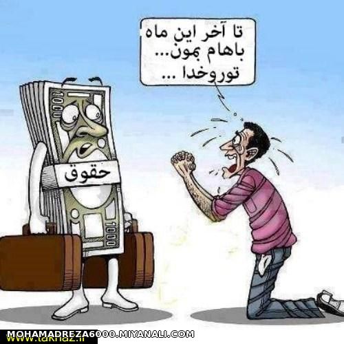 عاشقانه کارمند و حقوق!