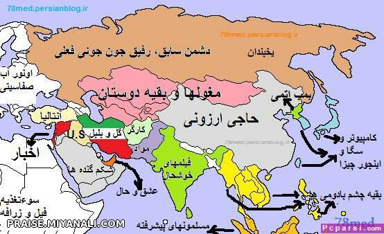 ایران گل و بلبل در نقشه