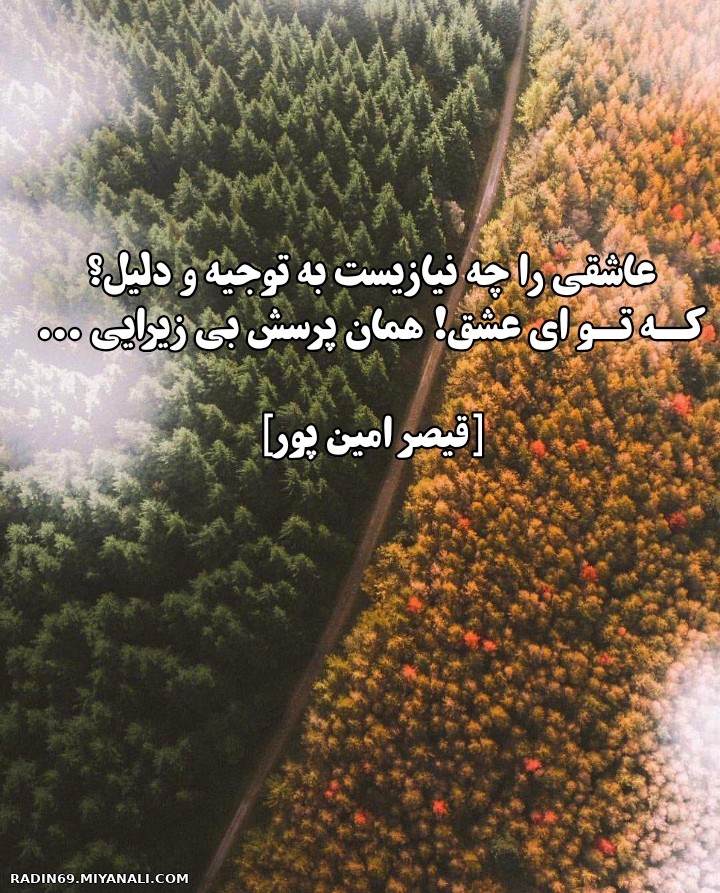 عاشقی را چه نیازیست ب توجیه و دلیل!!!