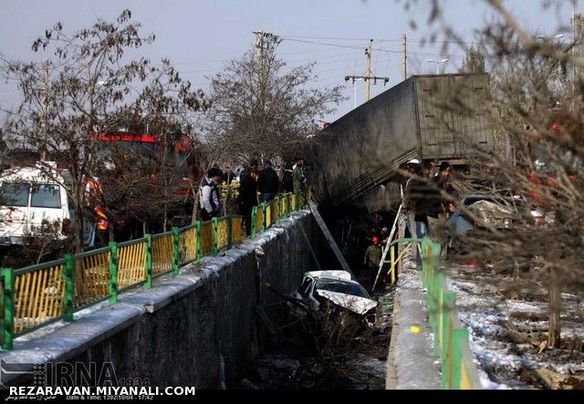 تصادف در اتوبان شهید کسایی تبریز