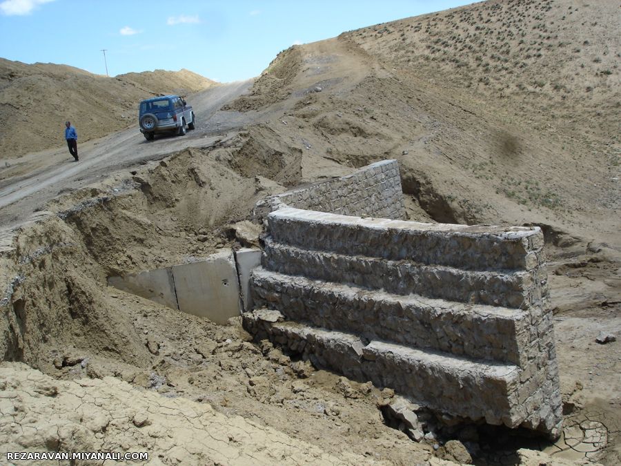 گابیون بندی و خسارت ناشی از سیل جاده ساری دره کلیبر