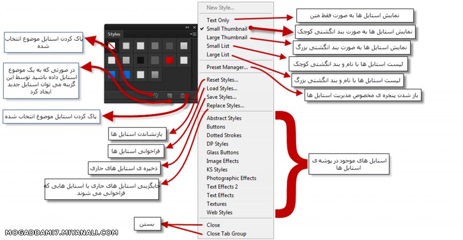 پنل فوتوشاپ